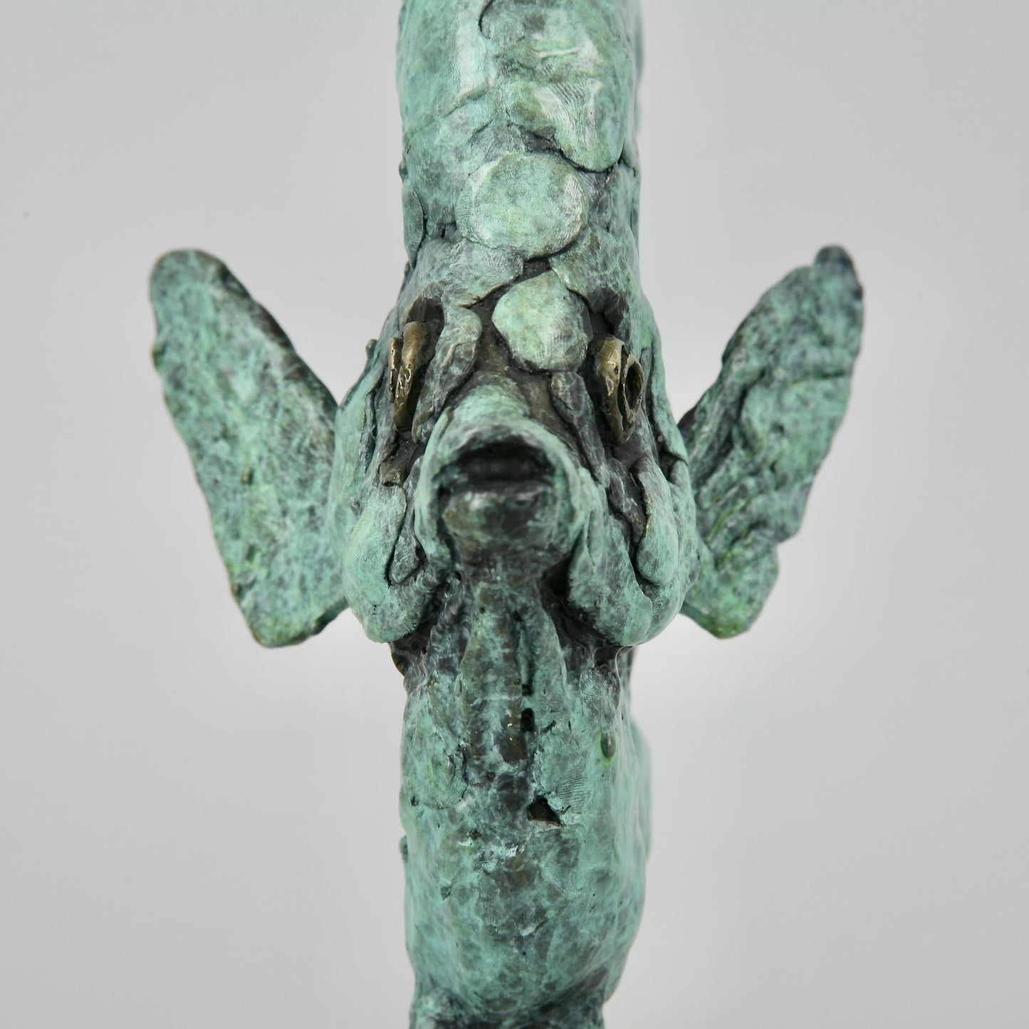 Sea Angel Fish - Verdigris Patina Bronze by Andrew T Szymczyk